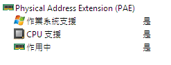 Physical Address Extension (PAE)	