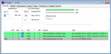 BOINC TThrottle 软件界面