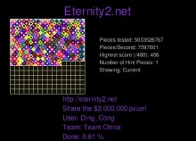 Eternity2.fr 运行中的图形界面